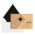 Parquetry Invitation with upgrade envelope